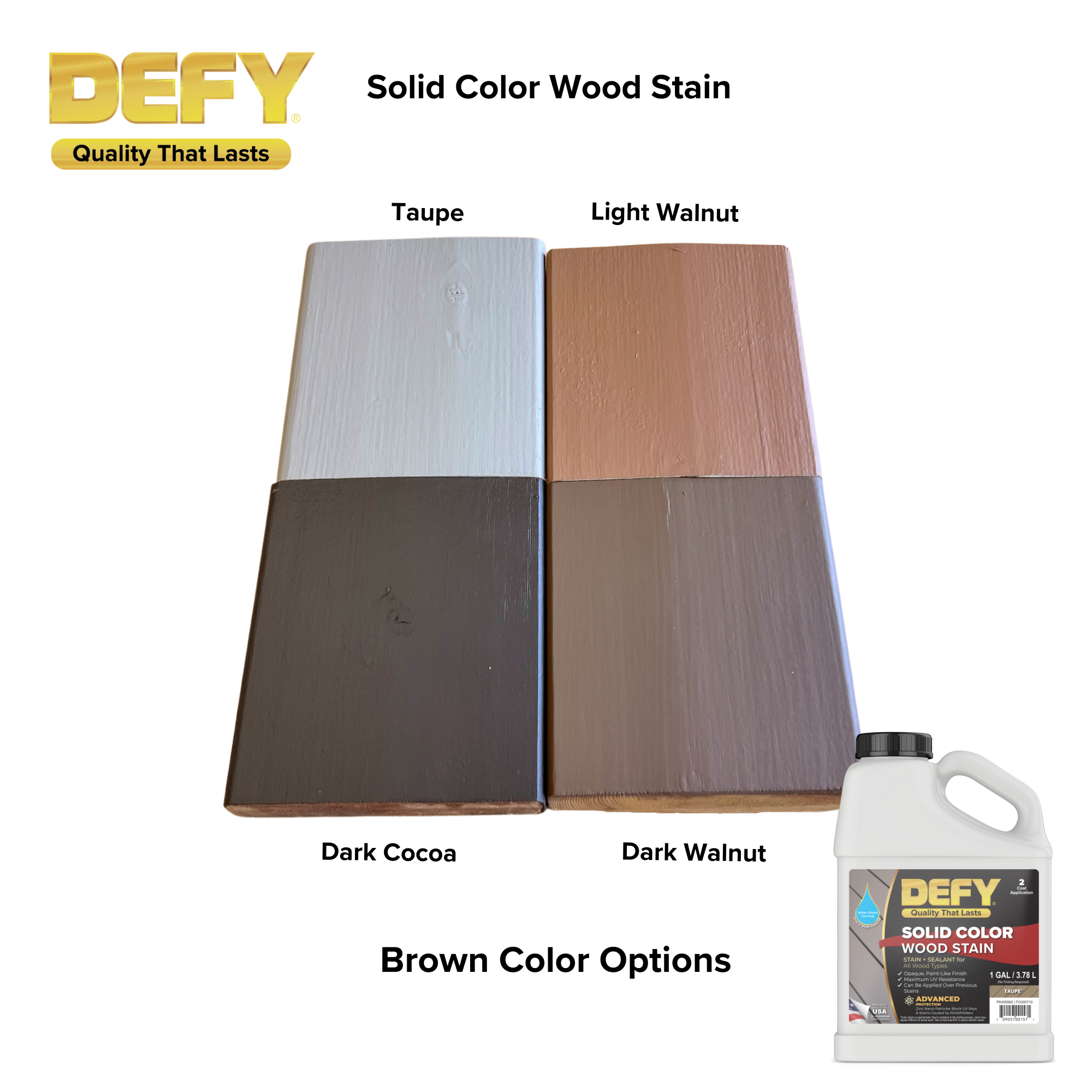 DEFY Solid Color Stain Sample Kit