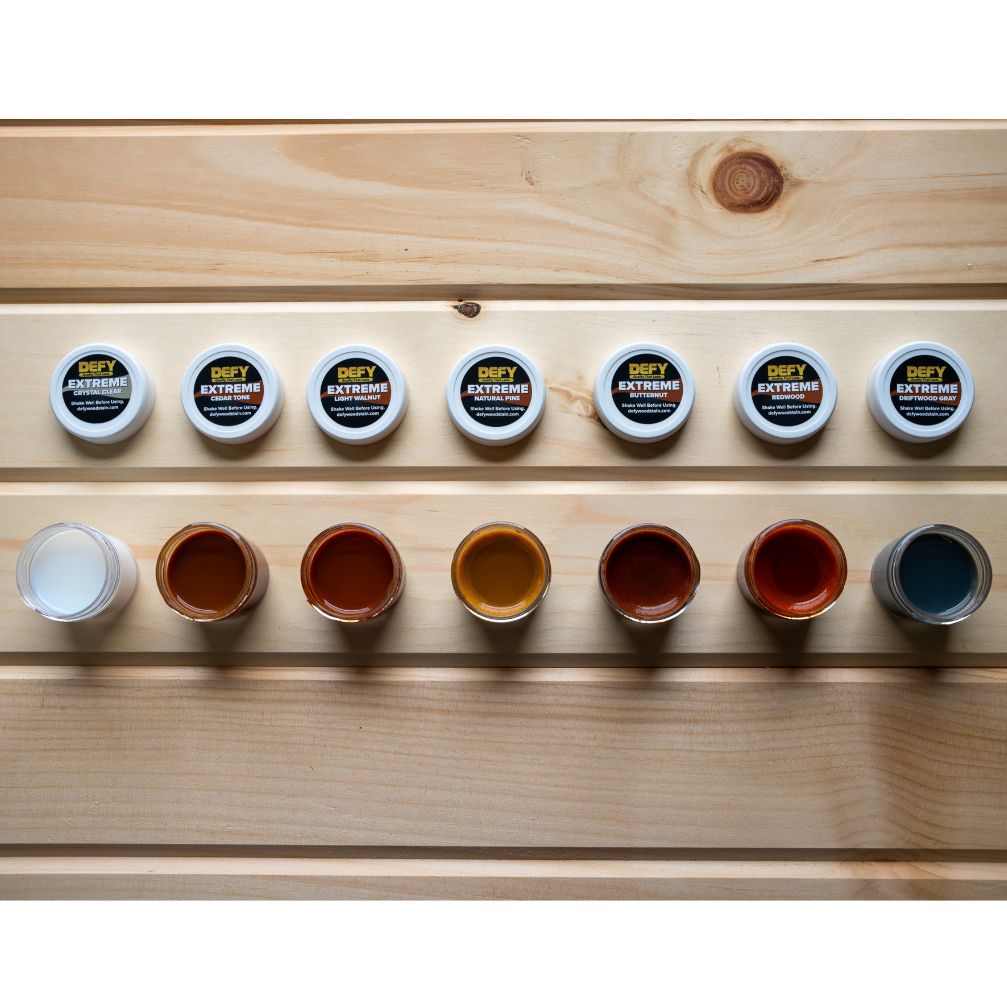 DEFY Extreme Semi-Transparent Stain Sample Kit