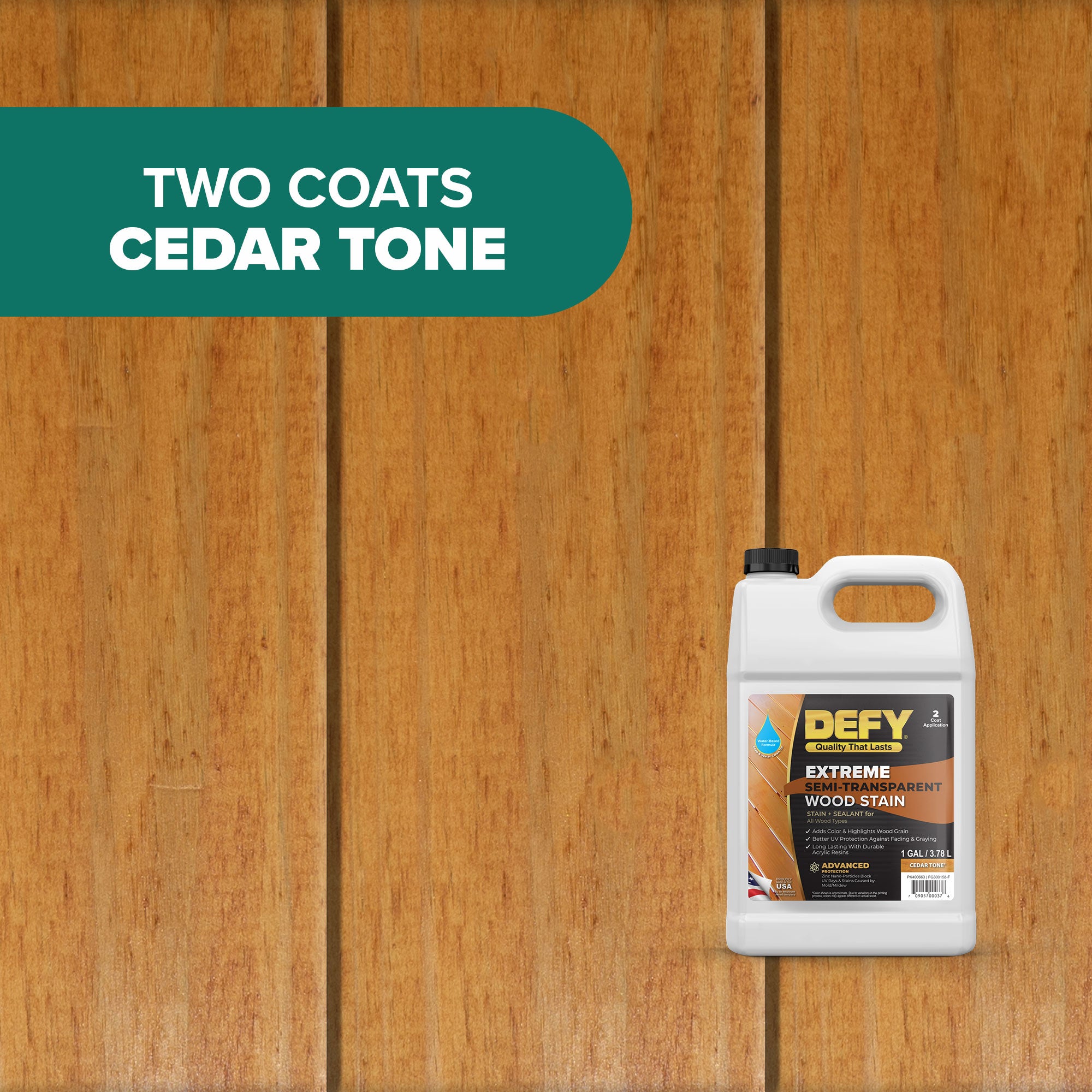 DEFY Extreme Semi-Transparent Wood Stain