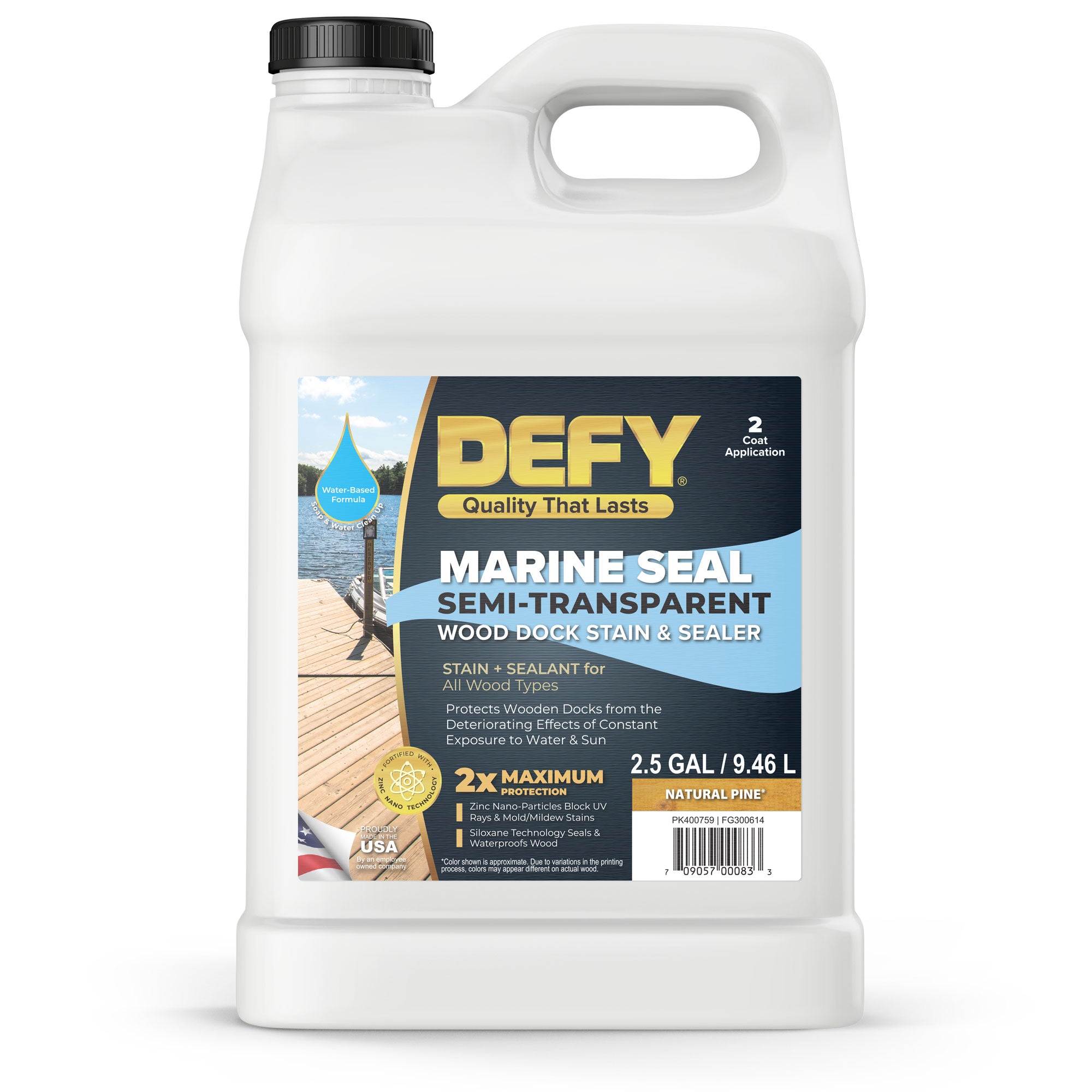 DEFY Marine Seal Semi-Transparent Wood Dock Stain