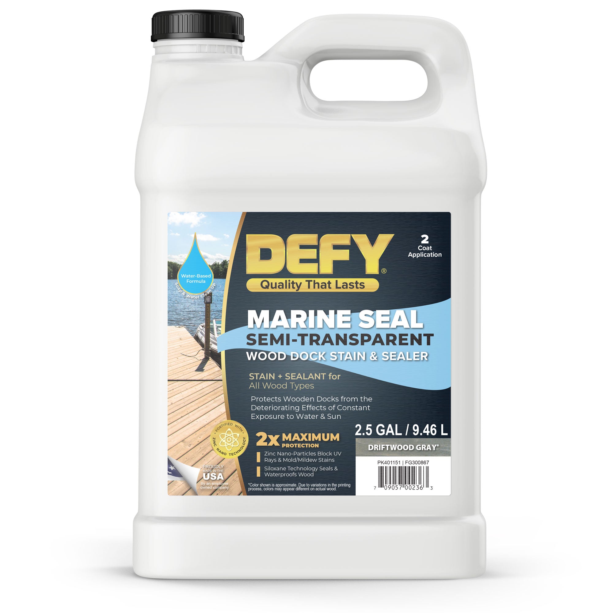 DEFY Marine Seal Semi-Transparent Wood Dock Stain