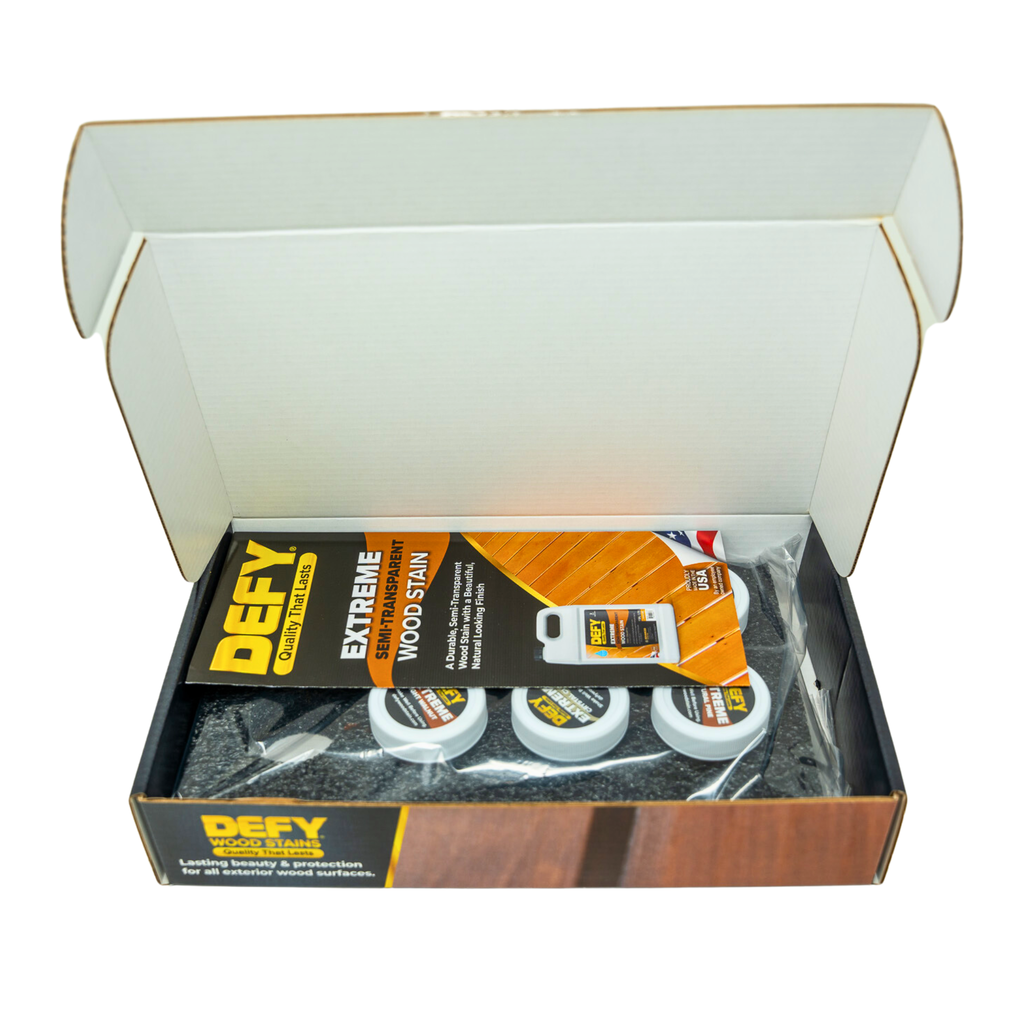 DEFY Extreme Semi-Transparent Stain Sample Kit