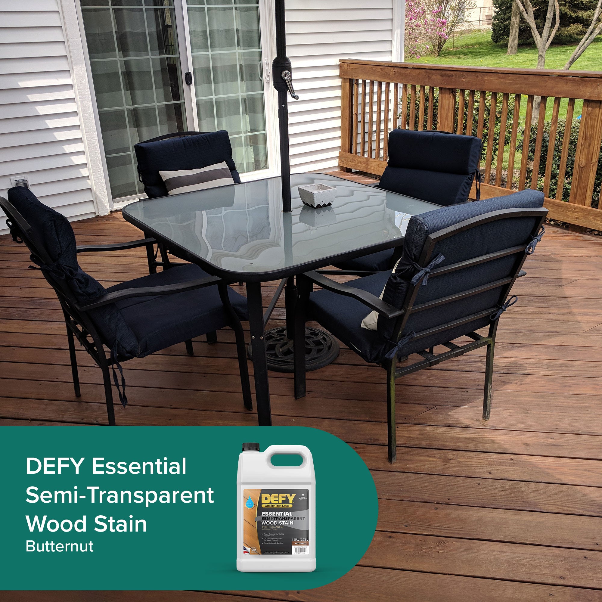 DEFY Essential Semi-Transparent Wood Stain