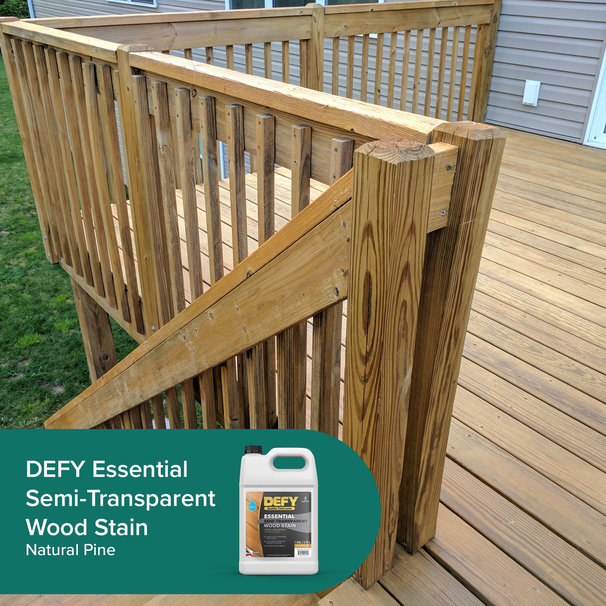 DEFY Essential Semi-Transparent Wood Stain