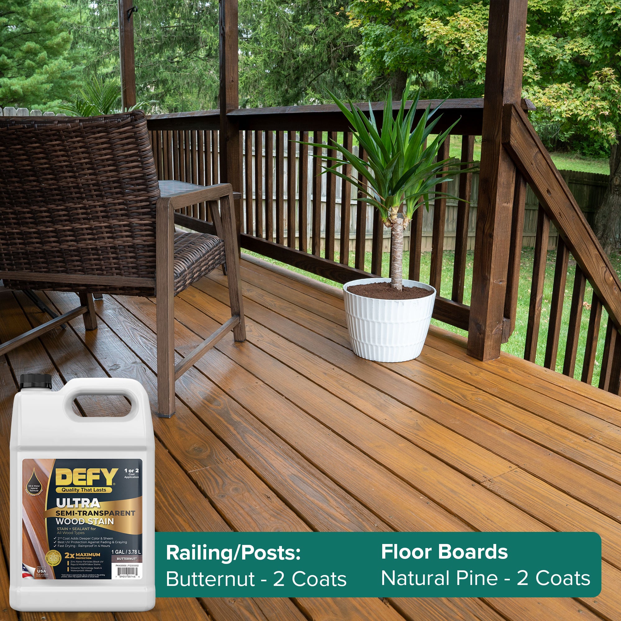 DEFY Ultra Semi-Transparent Wood Stain