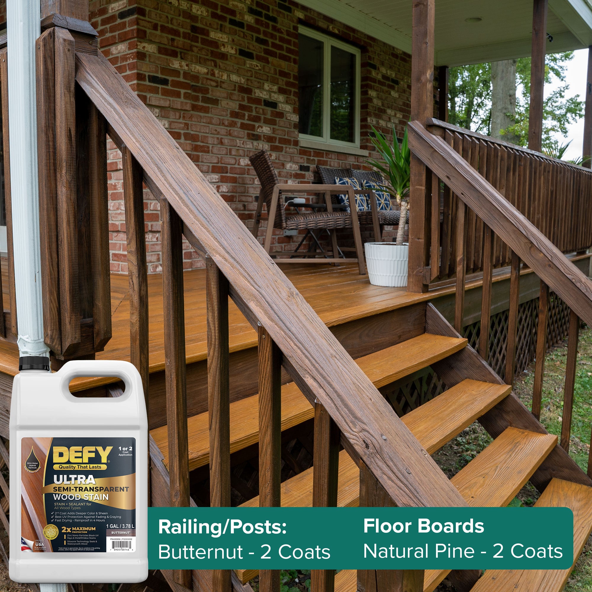 DEFY Ultra Semi-Transparent Wood Stain