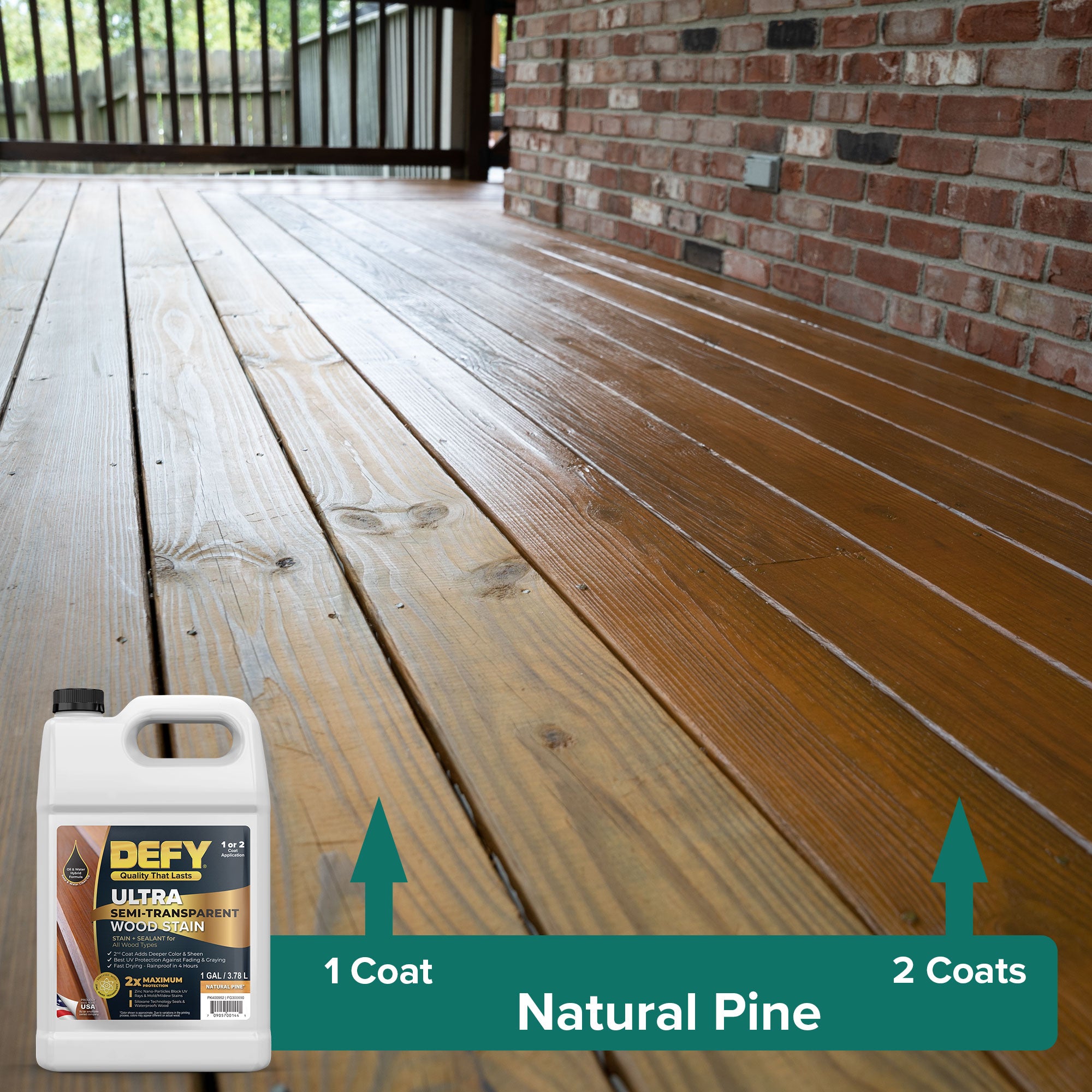 DEFY Ultra Semi-Transparent Wood Stain