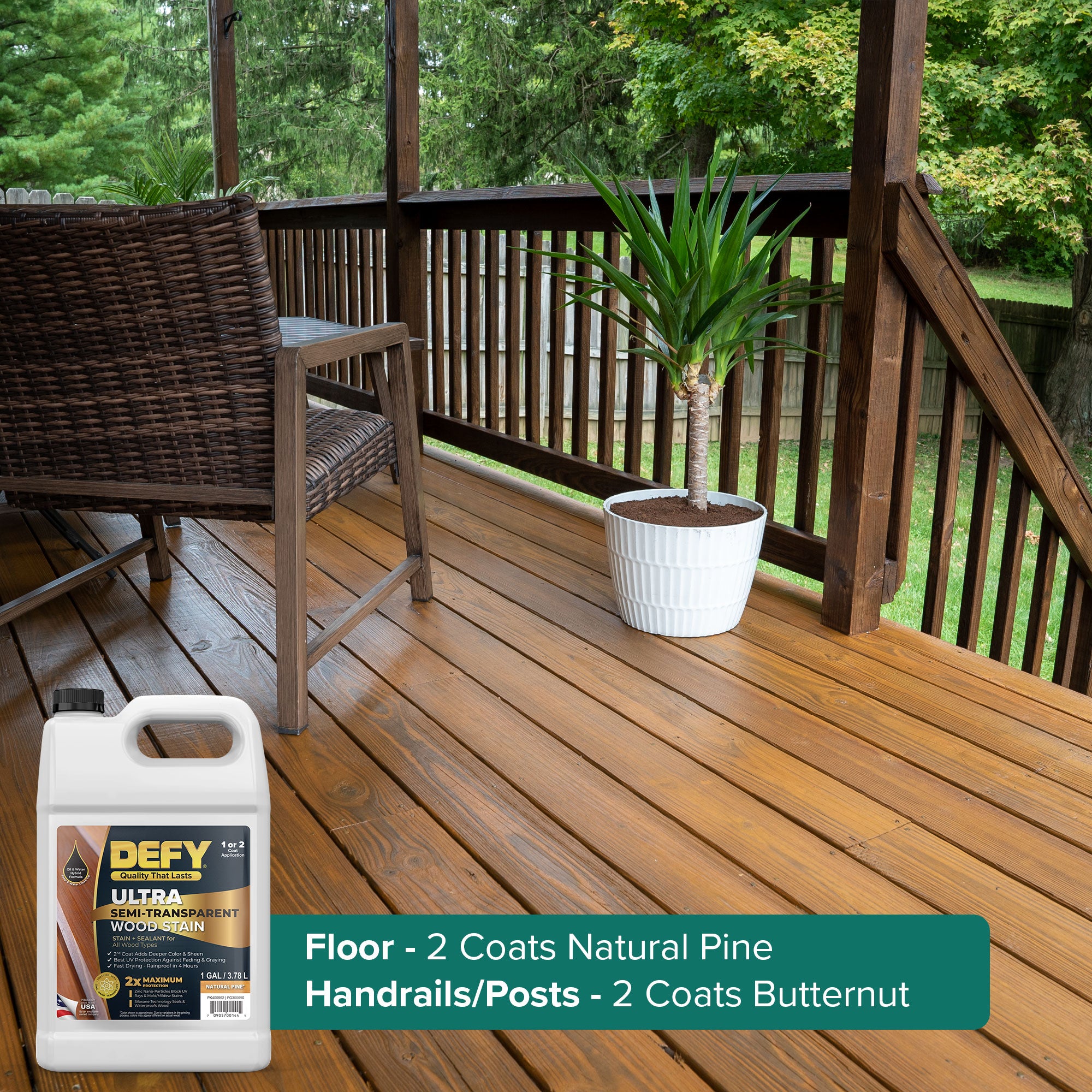 DEFY Ultra Semi-Transparent Wood Stain