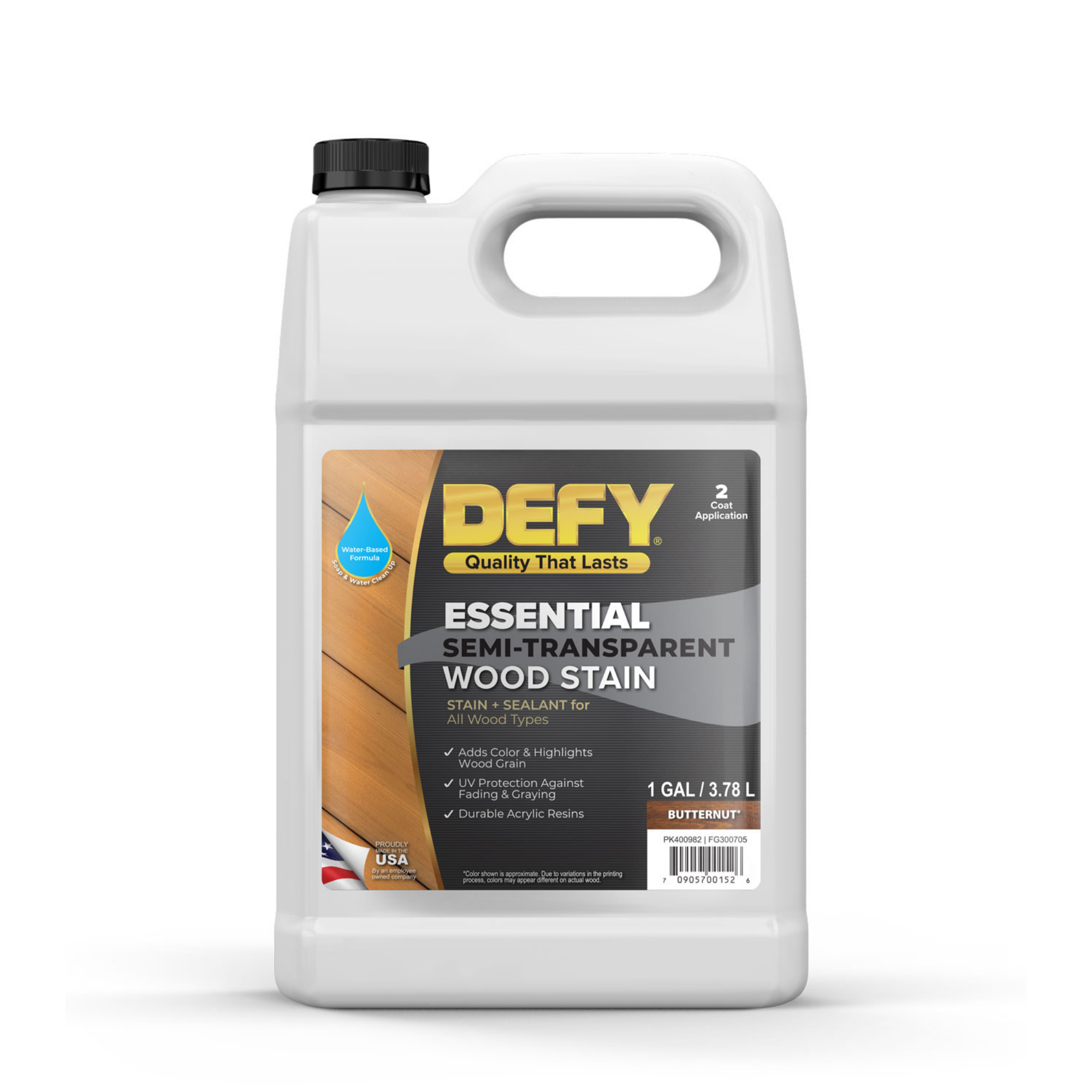 DEFY Essential Semi-Transparent Wood Stain