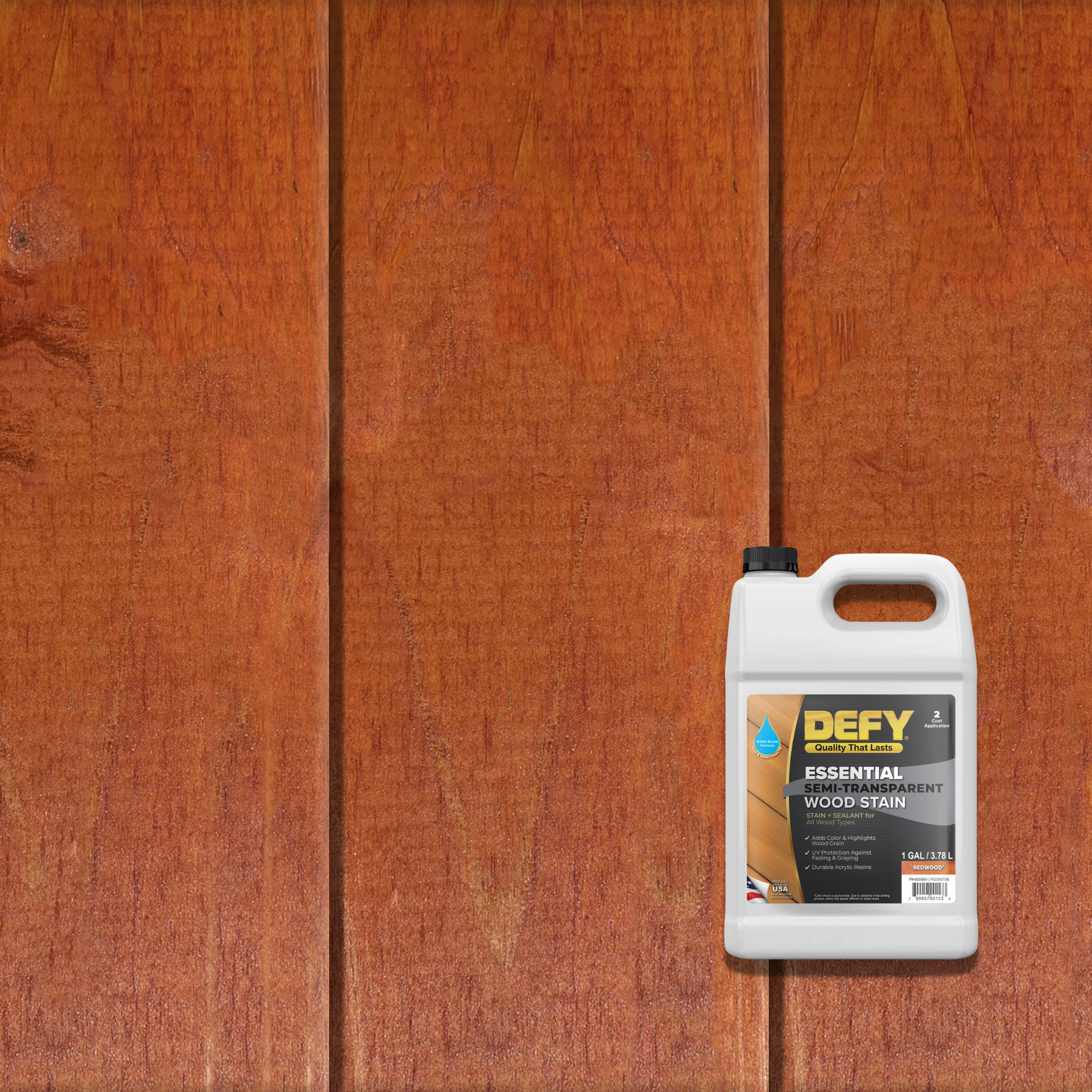 DEFY Essential Semi-Transparent Wood Stain