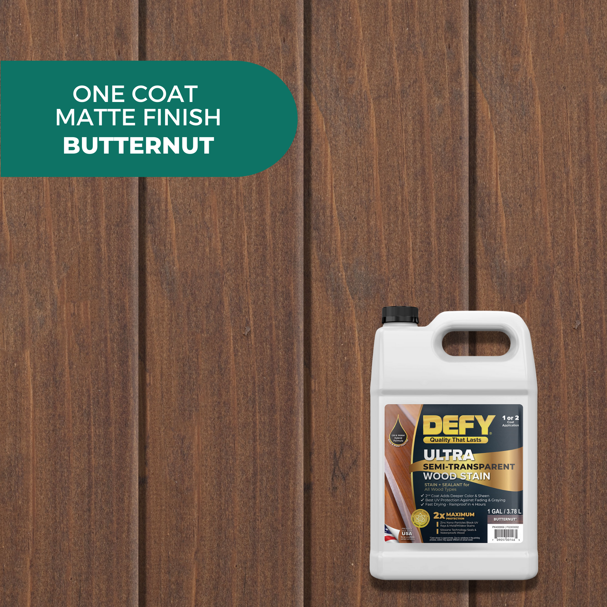 DEFY Ultra Semi-Transparent Wood Stain