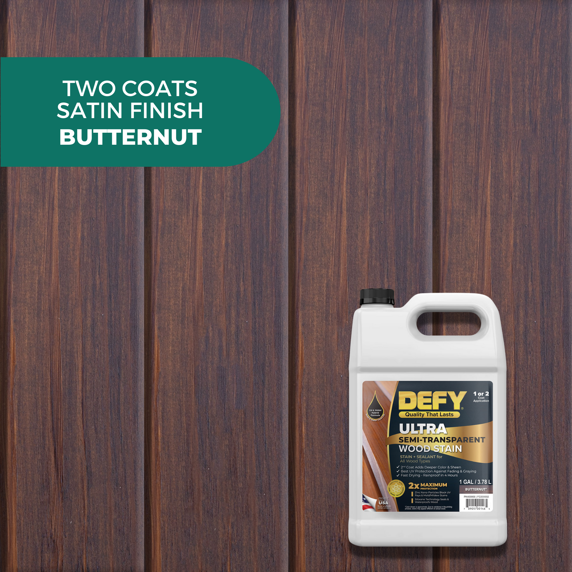 DEFY Ultra Semi-Transparent Wood Stain