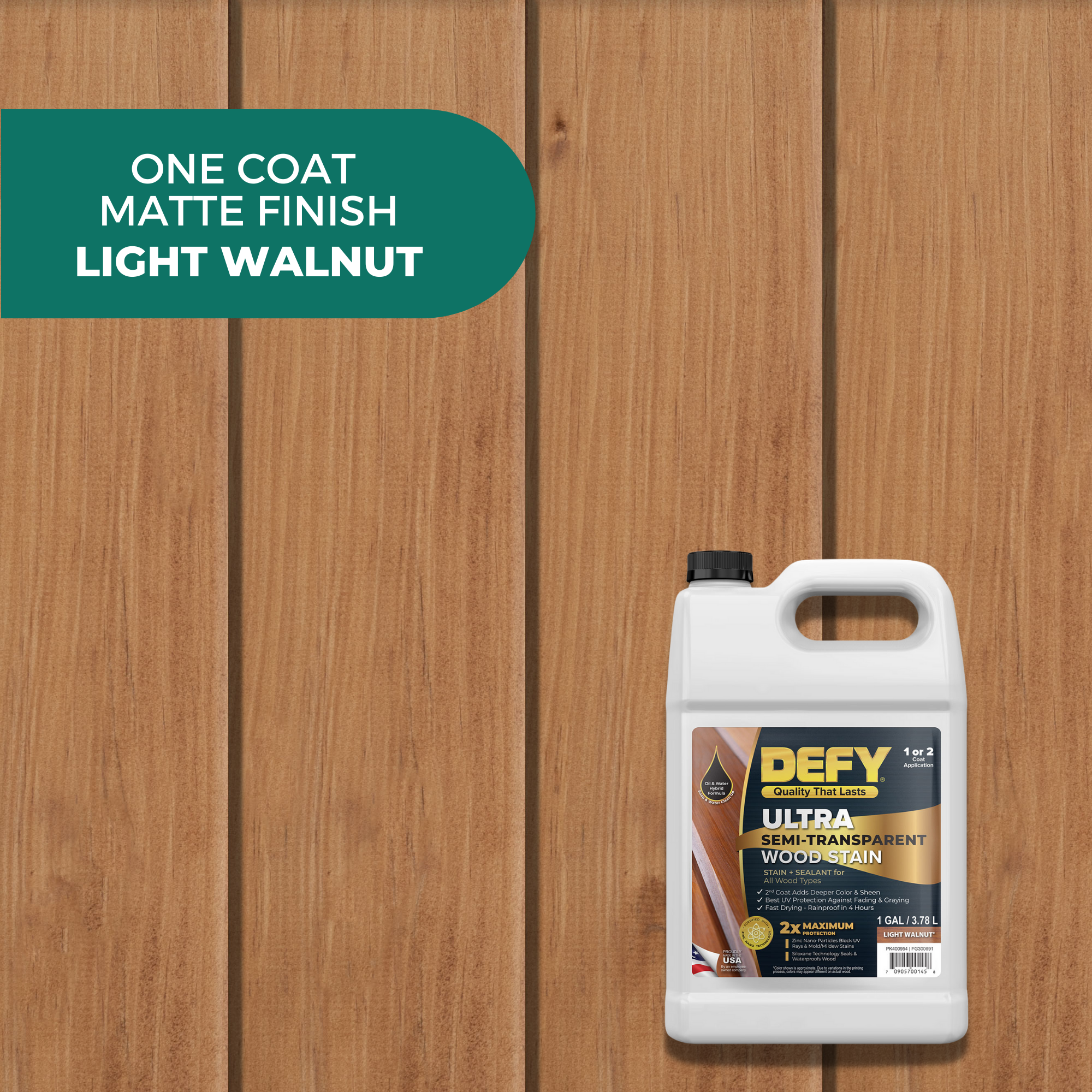 DEFY Ultra Semi-Transparent Wood Stain