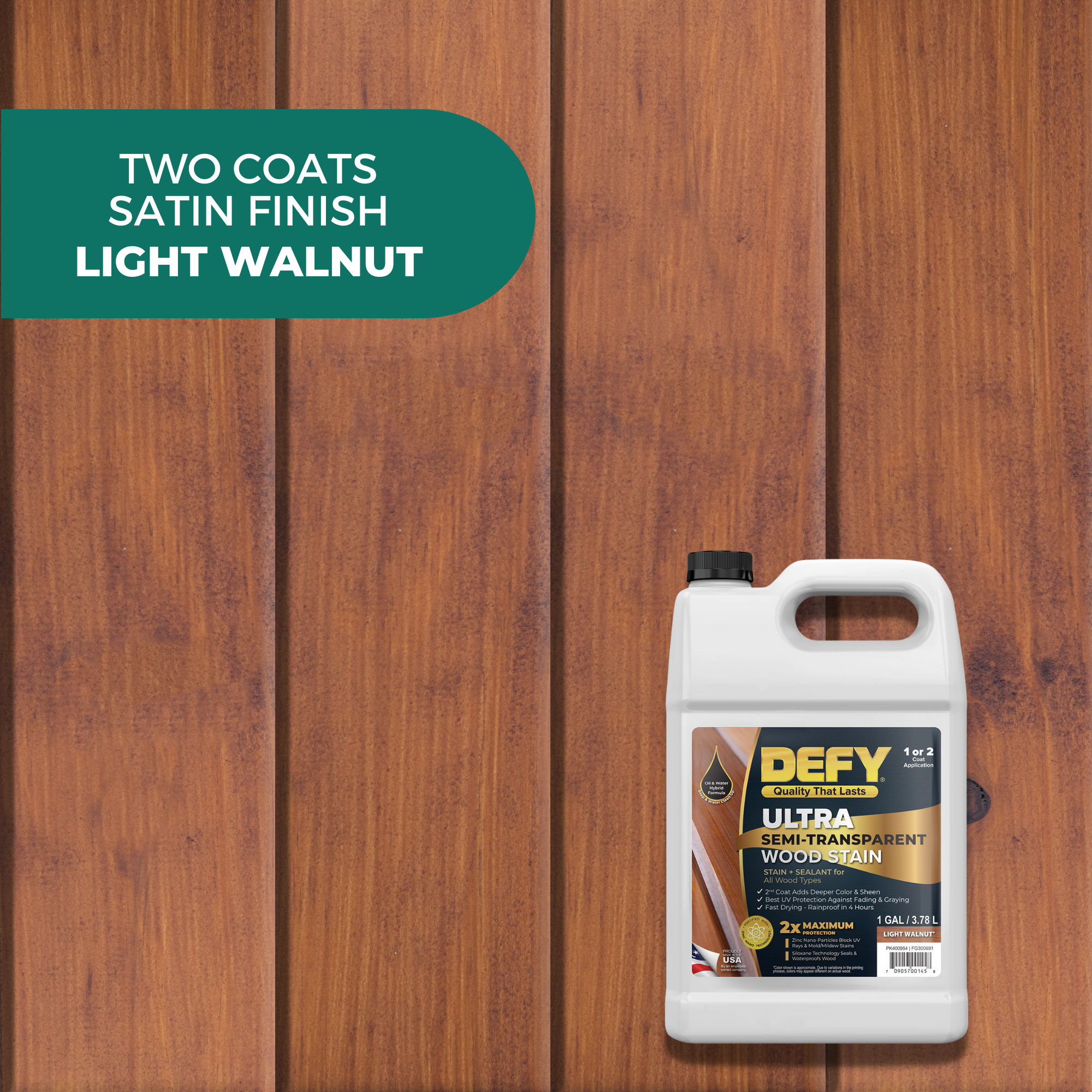 DEFY Ultra Semi-Transparent Wood Stain