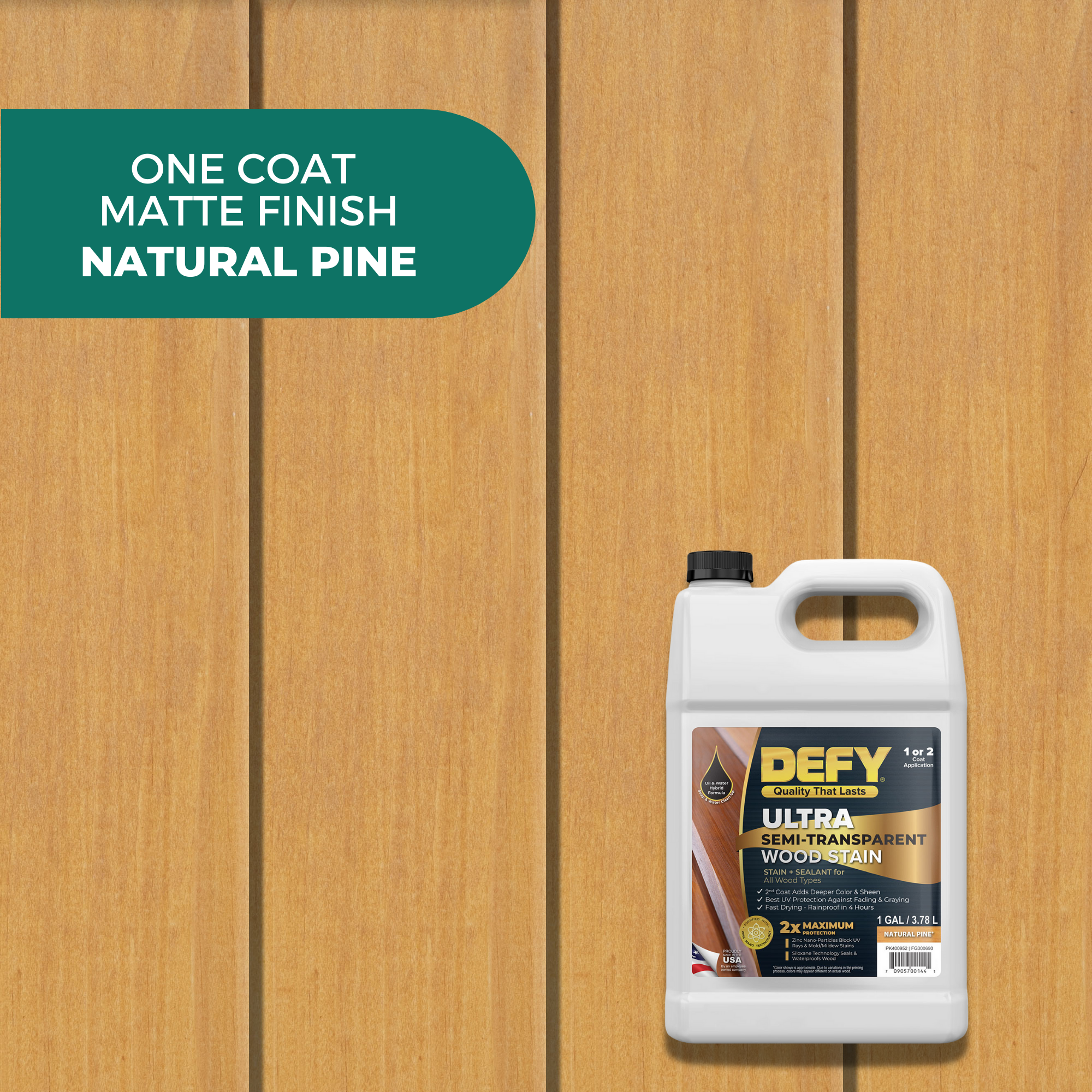 DEFY Ultra Semi-Transparent Wood Stain