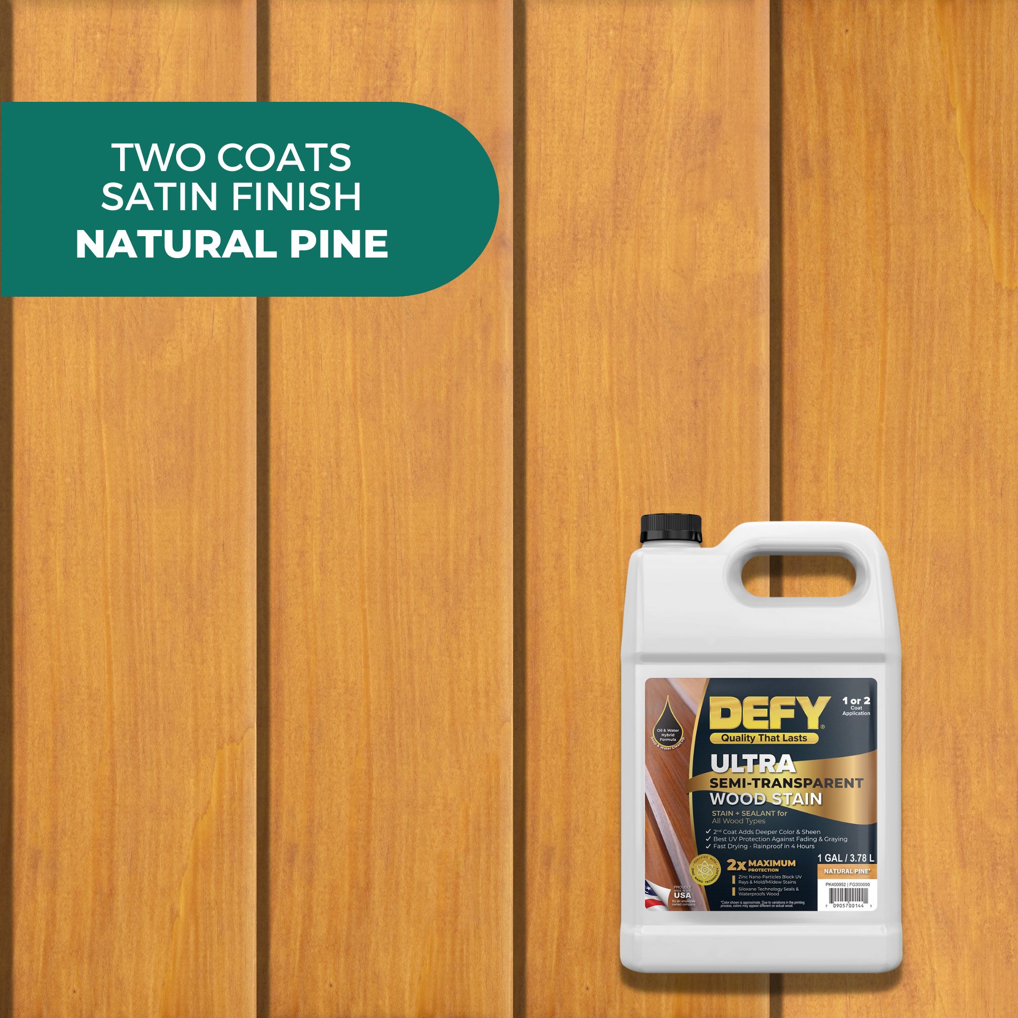 DEFY Ultra Semi-Transparent Wood Stain