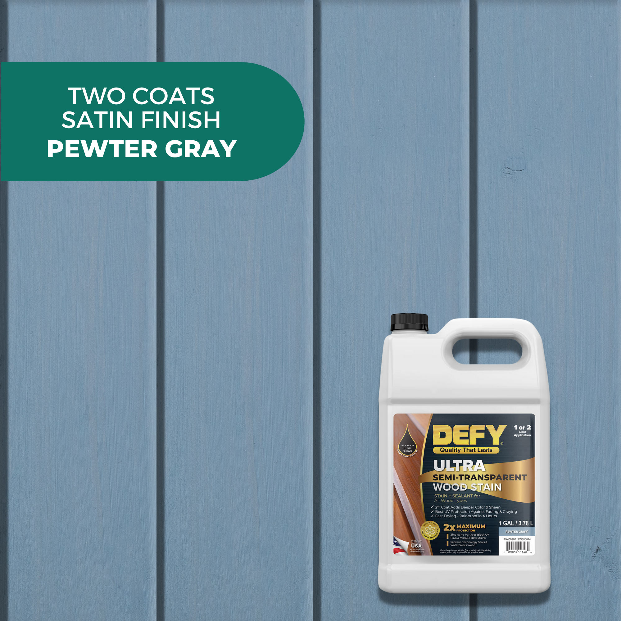 DEFY Ultra Semi-Transparent Wood Stain