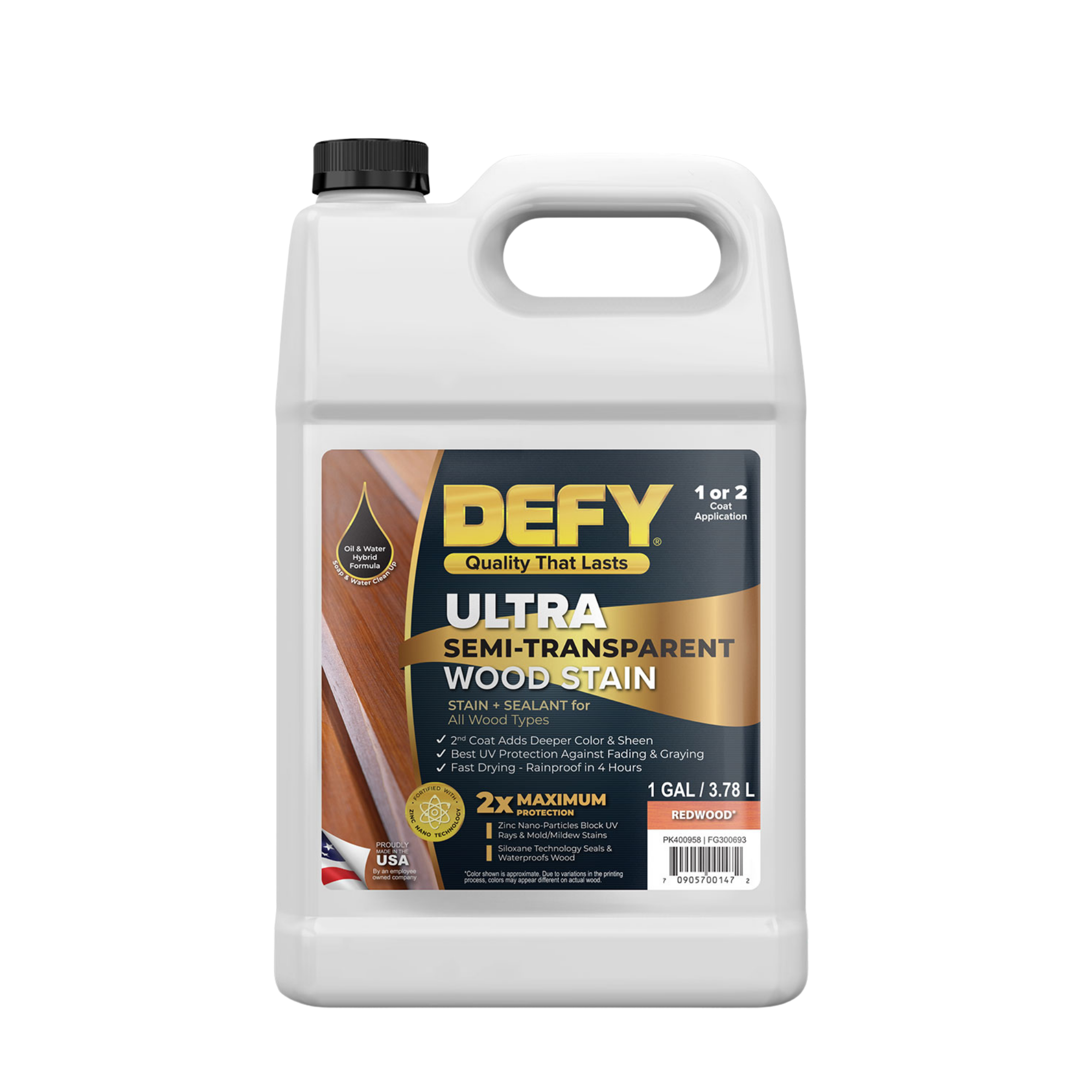 DEFY Ultra Semi-Transparent Wood Stain