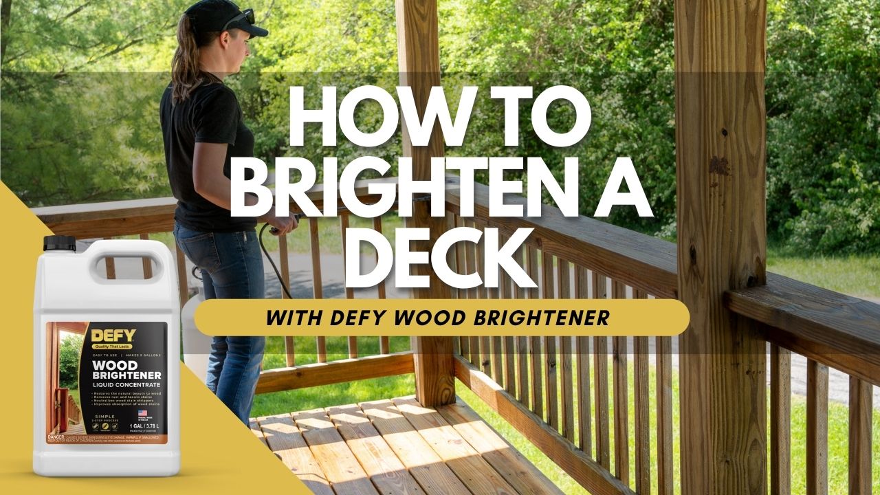 Use Wood Brightener Before Staining Your Deck