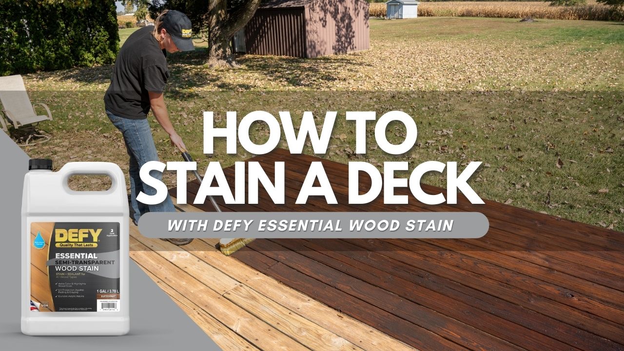 DEFY Essential Wood Stain Video