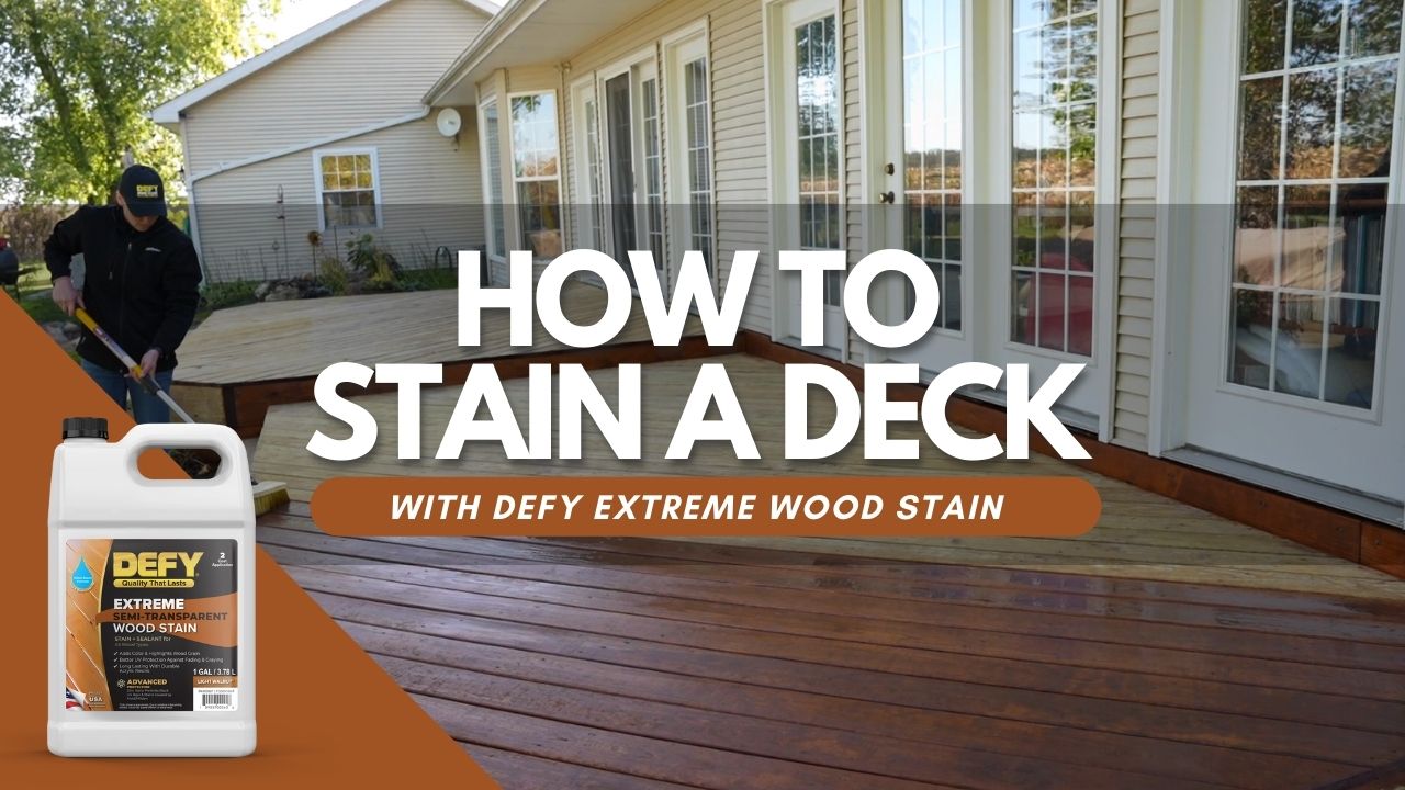How to Apply DEFY Extreme Wood Stain