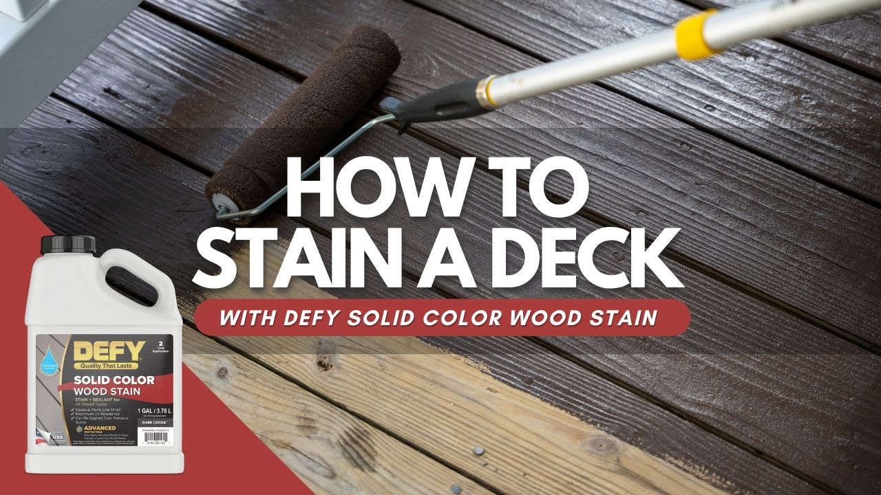 DEFY Solid Color Wood Stain Video