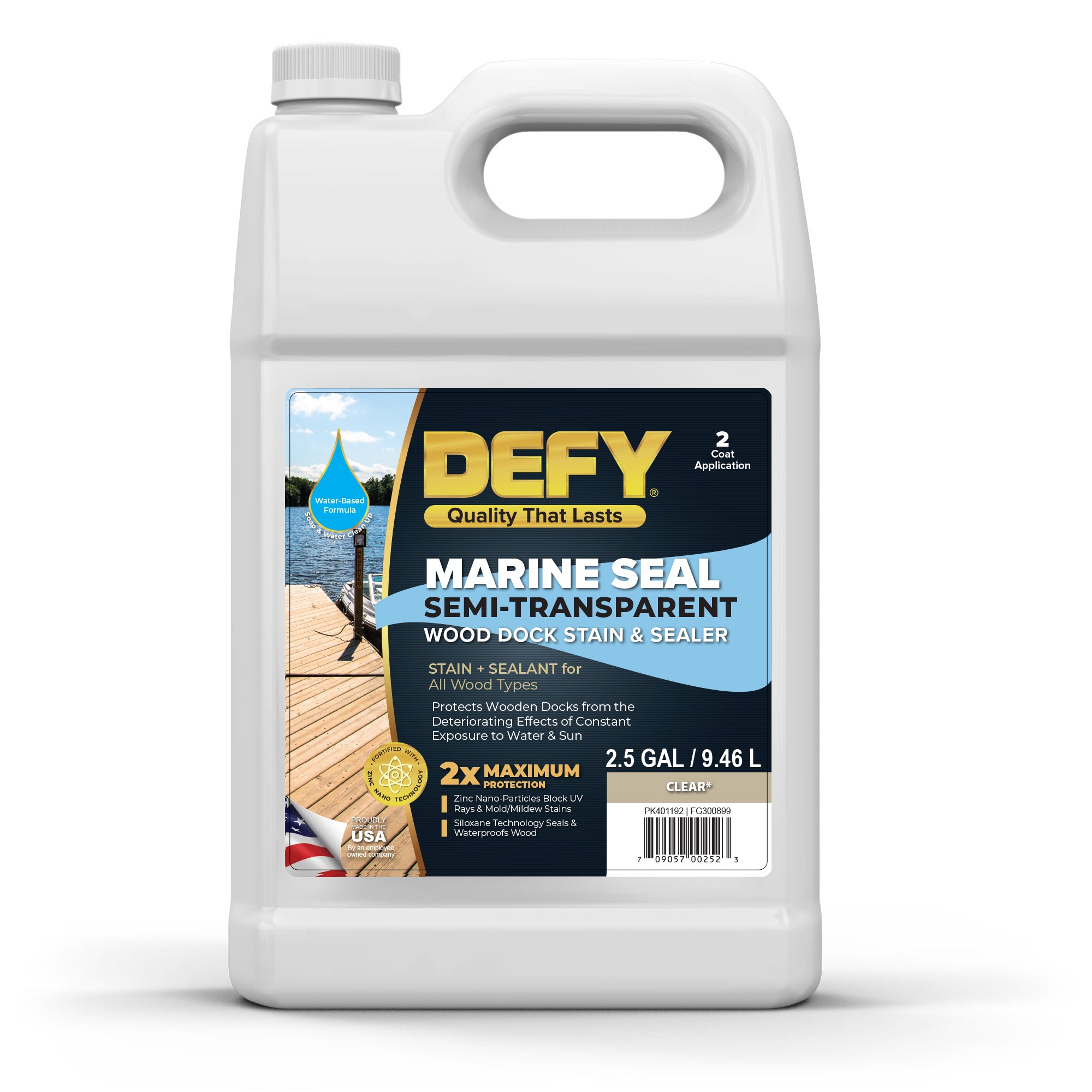 DEFY Marine Seal Semi-Transparent Wood Dock Stain