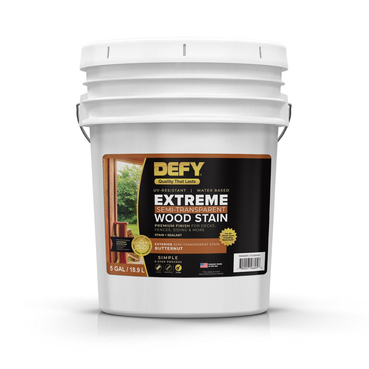DEFY Extreme Semi-Transparent Waterproof Wood Stain